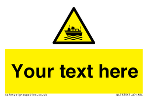 Custom warning ferries crossing vessels